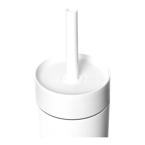 Bouteille d’eau MiiR Sipper de 473&nbsp;ml avec paille blanc