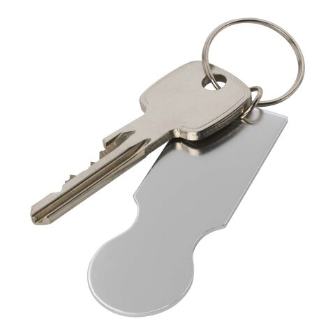 Porte-clés avec jeton pour chariot Rhea Standard | Argent | sans marquage | non disponible | non disponible