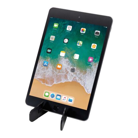 Support pliable Buna pour tablette et téléphone en plastique recyclé Standard | Noir | sans marquage | non disponible | non disponible