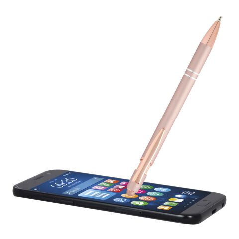 Stylo bille Nanna avec finition or rose Standard | Rose Poussiéreux | sans marquage | non disponible | non disponible