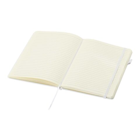 Carnet Liss A5 à couverture rigide en plastique recyclé blanc