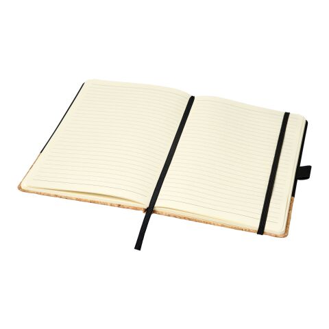 Carnet de notes A5 thermo PU en liège Evora Standard | Noir | sans marquage | non disponible | non disponible