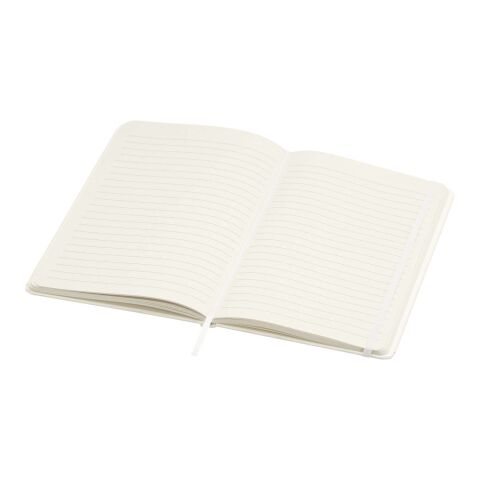 Carnet A5 recyclé Bass ligné à couverture rigide Standard | Blanc | sans marquage | non disponible | non disponible