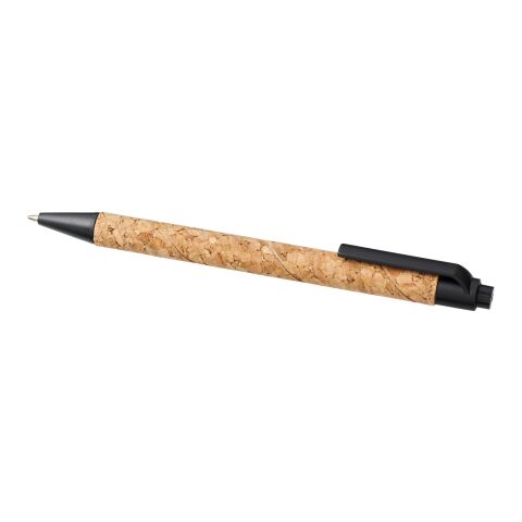 Stylo bille Midar en liège et paille de blé Standard | Naturel-Noir | sans marquage | non disponible | non disponible