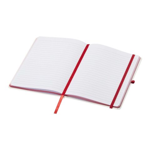 Carnet à couverture rigide Spectrum A5 avec bords colorés Rouge
