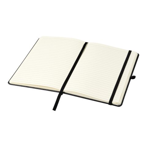 Carnet de notes A5 en cuir Atlana Standard | noir | sans marquage | non disponible | non disponible