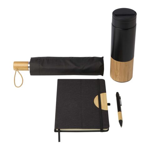 Coffret cadeau Carmen avec carnet à couverture rigide A5 et stylo bille Standard | noir | sans marquage | non disponible | non disponible | non disponible