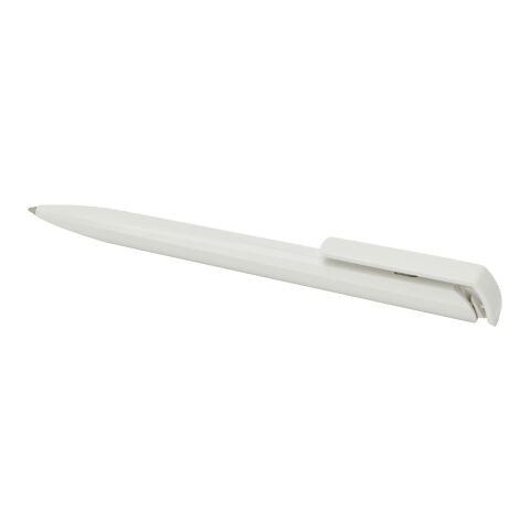 Stylo bille en plastique recyclé Lucia Standard | blanc | sans marquage | non disponible | non disponible