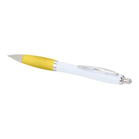 Stylo bille Nash en plastique recyclé (encre bleue) Standard | Jaune | sans marquage | non disponible | non disponible