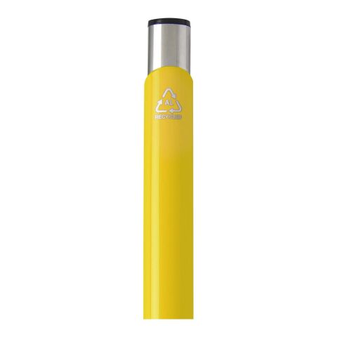 Stylo bille en aluminium recyclé Moneta (encre bleue) Standard | Jaune | sans marquage | non disponible | non disponible