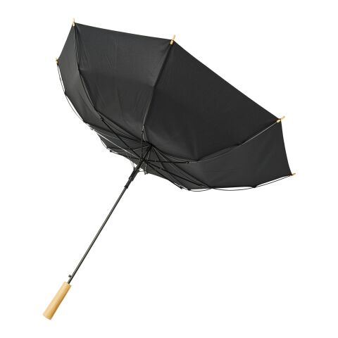Parapluie 23&quot; en PET recyclé à ouverture automatique Alina Standard | noir | sans marquage | non disponible | non disponible | non disponible