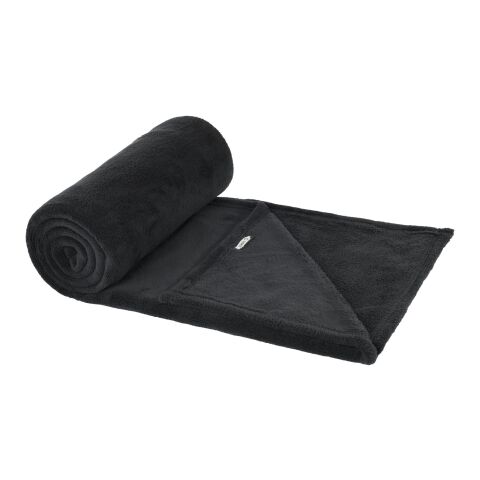 Couverture Lily en polaire molletonnée RPET Standard | Noir | sans marquage | non disponible | non disponible | non disponible