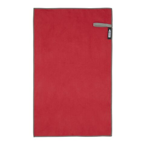 Serviette Pieter certifiée GRS ultra-légère et à séchage rapide 30 x 50 cm Standard | Rouge | sans marquage | non disponible | non disponible | non disponible
