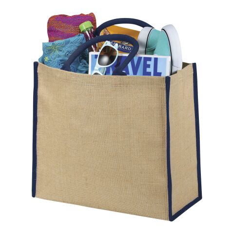 Grand Sac Shopping Jute Standard | Naturel-Marine | sans marquage | non disponible | non disponible