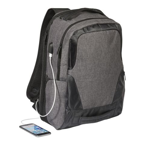Sac à dos pour ordinateur TSA Overland 17 pouces avec port USB Standard | Charbon | sans marquage | non disponible | non disponible | non disponible