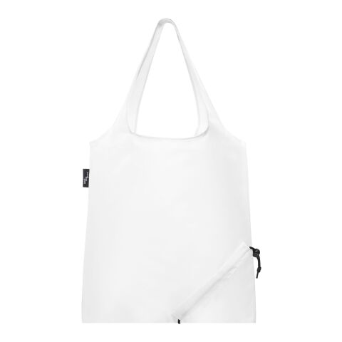 Sac shopping pliable Sabia en PET recyclé Standard | blanc | sans marquage | non disponible | non disponible | non disponible