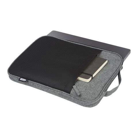 Housse pour ordinateur portable Reclaim 14&quot; recyclé GRS bicolore de 2,5 L Standard | Noir-Gris | sans marquage | non disponible | non disponible | non disponible