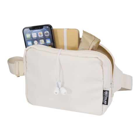 Sac bandoulière de voyage Trip Aware™ de 1&nbsp;L en matériaux recyclés Standard | Blanc cassé | sans marquage | non disponible | non disponible | non disponible