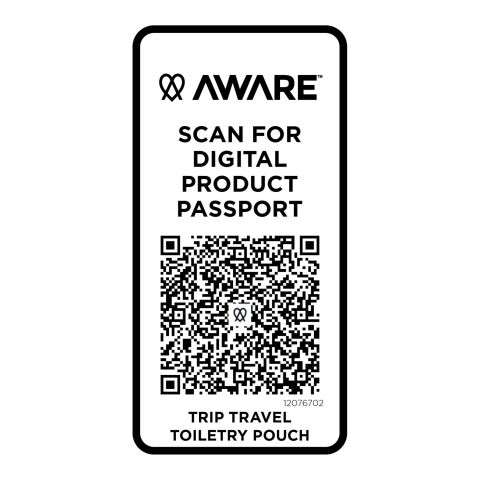 Trousse de toilette de voyage Trip Aware™ de 2&nbsp;L en matériaux recyclés Standard | Ivoire | sans marquage | non disponible | non disponible | non disponible