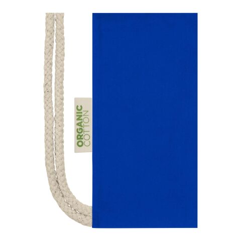 Sac refermable à cordon Odisha de 5&nbsp;L bio certifié OCS 140&nbsp;g/m² Standard | Bleu royal | sans marquage | non disponible | non disponible | non disponible