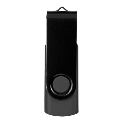 Clé USB rotative métallique 4Go Standard | noir | sans marquage | non disponible | non disponible | non disponible