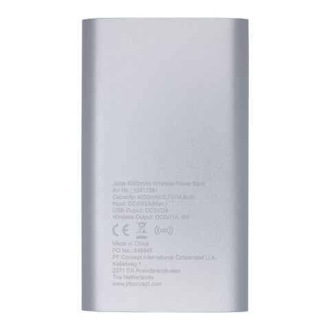 Batterie de secours sans fil Juice de 4&nbsp;000&nbsp;mAh Standard | Argent | sans marquage | non disponible | non disponible