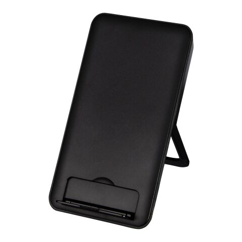 Tapis de charge à induction Loop en plastique recyclé de 10 W avec support téléphone Standard | noir | sans marquage | non disponible | non disponible