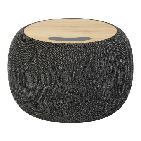 Haut-parleur Bluetooth® et tapis de charge sans fil Ecofiber en bamboo/RPET Standard | Naturel-Gris | sans marquage | non disponible | non disponible
