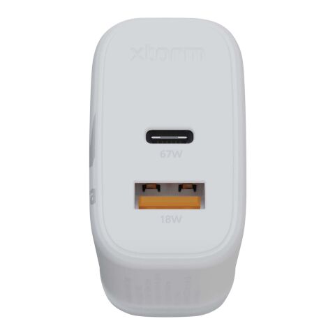 Chargeur mural Xtorm XEC067G GaN² Ultra de 67 W - Prise britannique Standard | Blanc | sans marquage | non disponible | non disponible