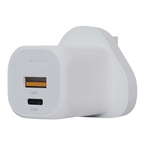 Chargeur mural Xtorm XEC035 GaN² Ultra de 35 W - Prise britannique Standard | Blanc | sans marquage | non disponible | non disponible