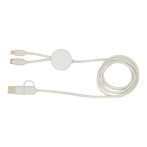Câble 5 en 1 Citala en plastique recyclé de 150 cm pour la synchronisation des données et la charge rapide de 27 W Standard | blanc | sans marquage | non disponible | non disponible