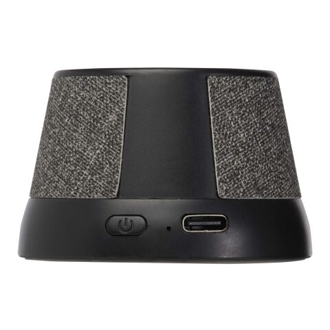 Haut-parleur Horna sans fil magnétique en plastique recyclé de 3 W Standard | Noir | sans marquage | non disponible | non disponible