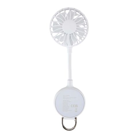 Ventilateur portable magnétique en plastique recyclé Ventio Standard | Blanc | sans marquage | non disponible | non disponible