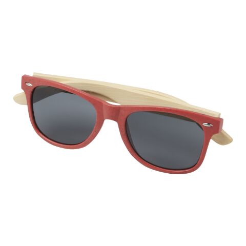 Lunettes de soleil Sun Ray en bambou Standard | Rouge | sans marquage | non disponible | non disponible