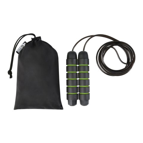 Corde à sauter Austin souple dans une pochette en PET recyclé Standard | Vert pomme | sans marquage | non disponible | non disponible | non disponible