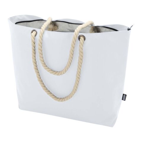 Sac shopping Panama recyclé GRS isotherme de plage avec poignées en cordelette Standard | Blanc | sans marquage | non disponible | non disponible