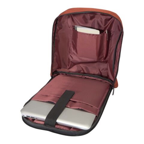 Sac à dos antivol pour ordinateur portable 15&quot; Luma de 10 L en matériaux recyclés GRS Standard | Brick | sans marquage | non disponible | non disponible