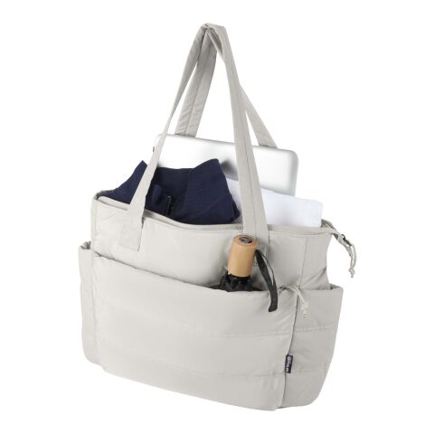 Sac shopping Puffer pour ordinateur portable 15,6" certifié GRS et recyclé de 18&nbsp;L Standard | Sandstone | sans marquage | non disponible | non disponible | non disponible