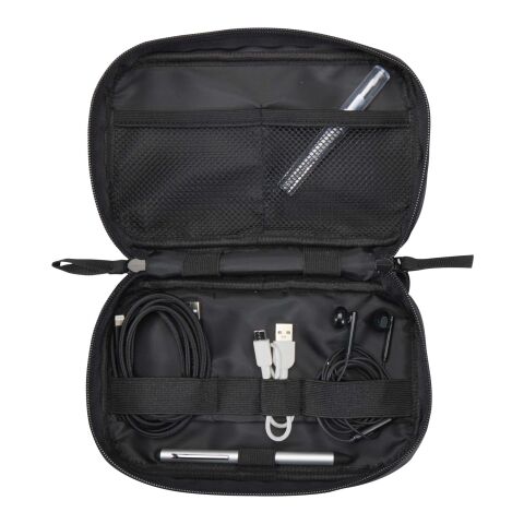 Pochette technique Resi Plus recyclée certifiée GRS de 1&nbsp;L Standard | Noir | sans marquage | non disponible | non disponible