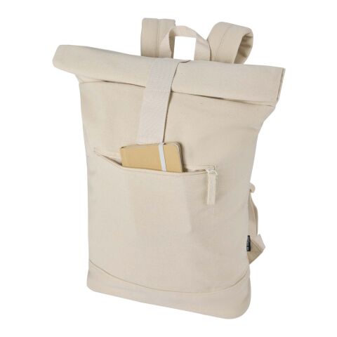 Sac à dos à fermeture enroulable Recanvas recyclé et certifié GRS de 14" et 16&nbsp;L Standard | Sandstone | sans marquage | non disponible | non disponible | non disponible