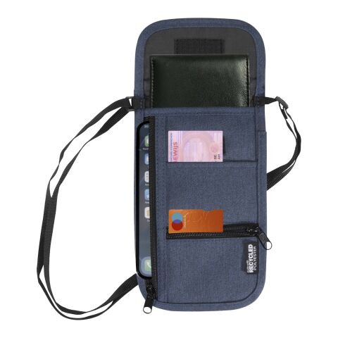 Pochette de voyage intelligente Ross recyclée et certifiée GRS Standard | Bleu cobalt | sans marquage | non disponible | non disponible | non disponible