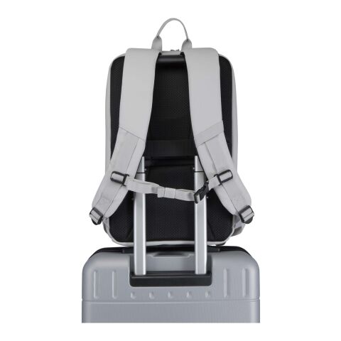 Sac à dos pour ordinateur portable SMART 15 pouces en GRS recyclé, 18 L Gris clair