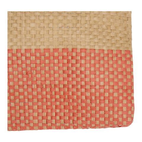 Pochette en papier paille Rhythm avec fermeture à glissière, 3 L Brick