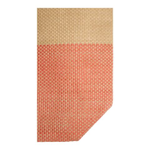 Grand sac fourre-tout en papier paille Rhythm avec fermeture à glissière, 21 L Brick