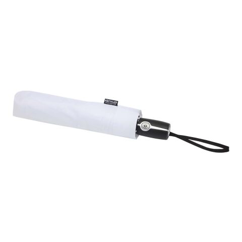 Parapluie pliable Gale de 69 cm à ouverture et fermeture automatiques en RPET blanc