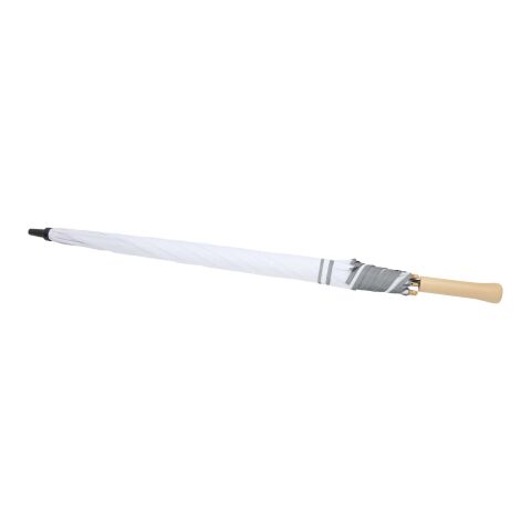 Parapluie Norman 76 cm en RPET résistant au vent blanc