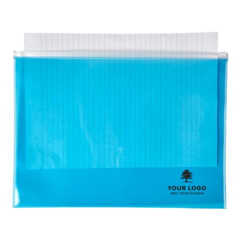 Porte-documents A4 zippé en PVC translucide. neutre | sans marquage | non disponible | non disponible