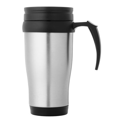 Mug isotherme Sanibel Standard | Argent-Noir | sans marquage | non disponible | non disponible