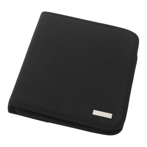 Conférencier A4 zippé de luxe Standford Standard | Noir | sans marquage | non disponible | non disponible | non disponible