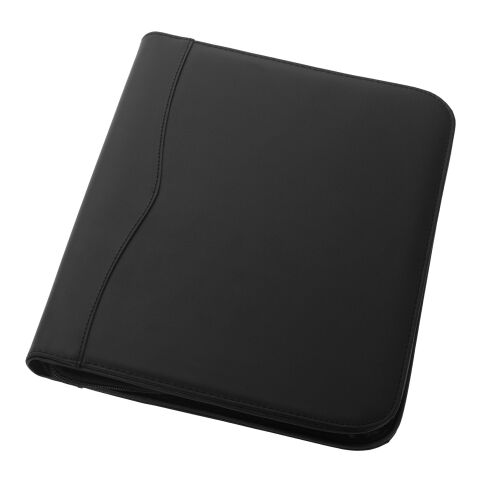 Conférencier A4 zippé Ebony Standard | noir | sans marquage | non disponible | non disponible